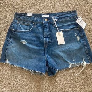 New Good American Blue Denim Shorts 8
